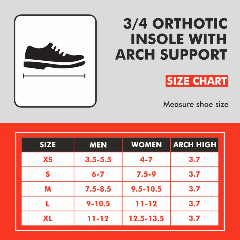 Orthotic Insole with Arch Support