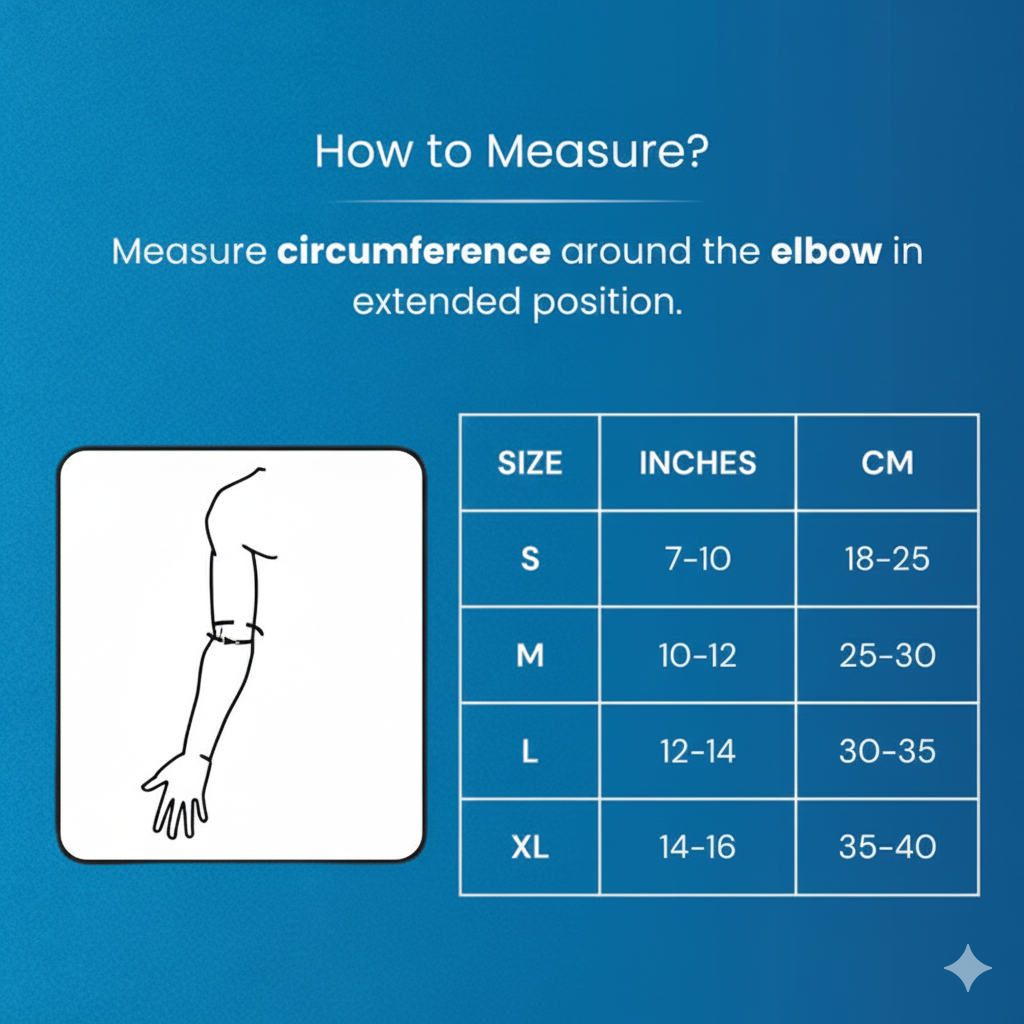 Elbow Support with Strap | Adjustable Compression for Elbow Pain Relief & Sports Stability